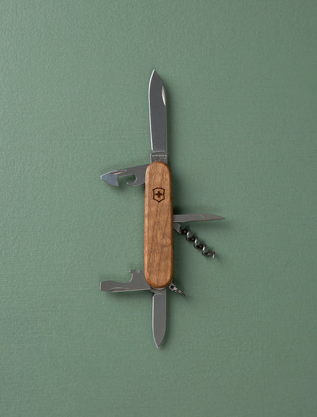 Walnut swiss army discount knife