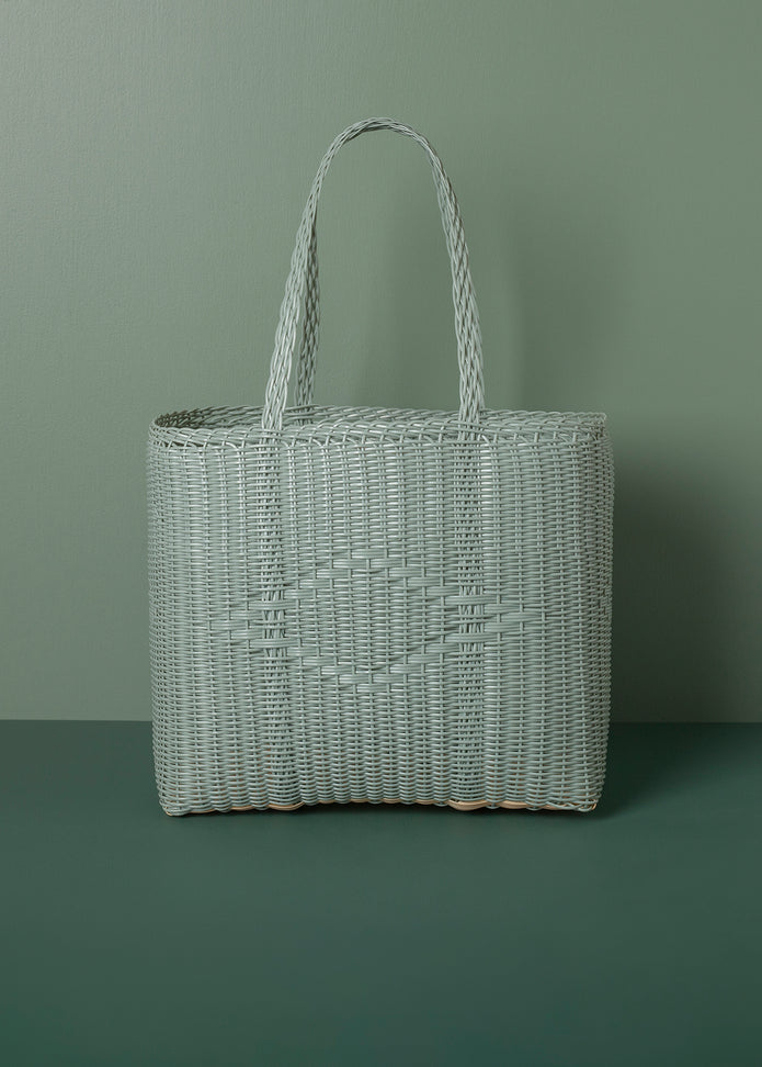 Basket weave tote best sale